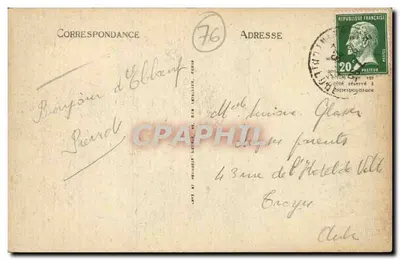 Elbeuf — Rue de la Rigole i Katedra św. Jana — LL, nr 44 — Rewers