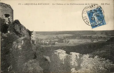 Arques-la-Bataille — O Castelo e as Instalações da Viscose — ND Fot. n°571