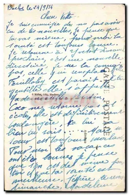 Buchy (Seine-Inf.) — Entrata del Borgo - Strada di Rouen — editore Bernard-Moteurs, Suresnes — Verso