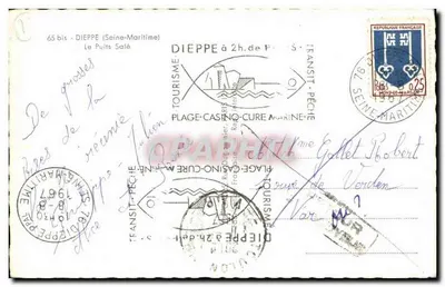 Le Puits Salé à Dieppe — wydawca Gulf, nr 65 bis — Rewers