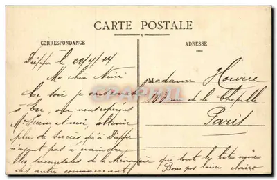 Dieppe — Bulwar Morski — seria 571 — wydawca A. l'ettembos — Rewers