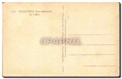 Veulettes (Seine-Inférieure) — Le Vallon — Éditions d'Art Yvon, Paryż — Rewers