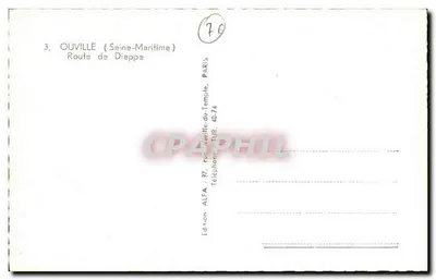 Farmácia — Ouville (Seine-Maritime) — Edição ALFA — Verso