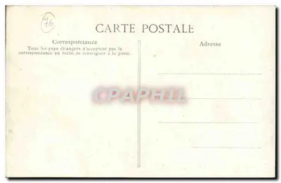 Fécamp - Die Digue, Promenade und Chalets — L. J. (Serie 7, Seine-Inférieure) — Rückseite