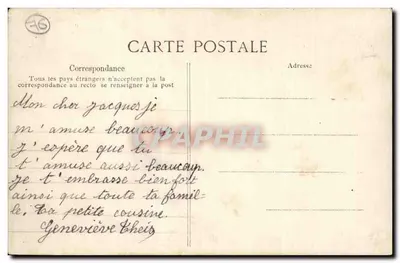 Rouen — punkt wysunięty wyspy Lacroix i widok nabrzeża Paryża — E.D. n°21 — Rewers