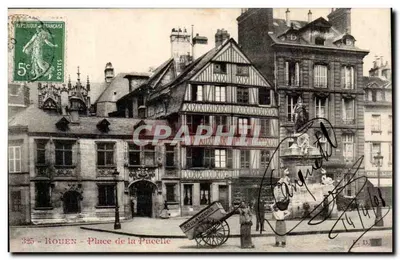 Rouen - Place de la Pucelle — editor C. D. N° 325