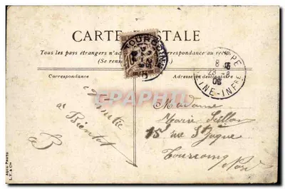 Le Tréport — O porto com maré alta — L.Y. & Cie — Verso