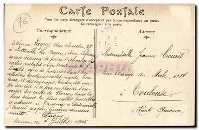 Rouen — Most Boieldieu i Katedra — ND Phot — Rewers