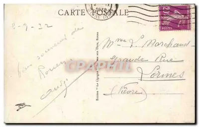 Rouen - Port i most przewozowy — Wydawnictwo 'La Cigogne' nr 367 — Rewers