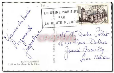 Moloż w La Hève — Sainte-Adresse — Tito — Rewers