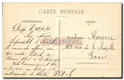 Dieppe — Plac Kasyna — A. Bettembos, n°1098 — Rewers