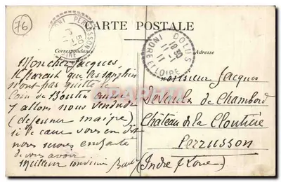 Quiherville-sur-Mer (Sul da França) — Sobre os Grãos — Editor: Sociedade Anônima de Fotografia da Loire — Verso