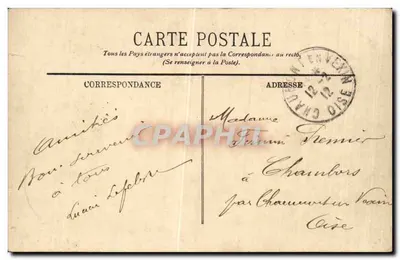 Estação de Rouen — Partida — editor L.L. n° 114 — Verso