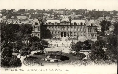 Le Havre — O Hotel de Ville e o Jardim Público — LL. — n°78