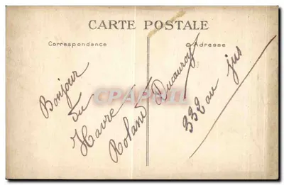 Le Havre — Widok ogólny — G. F., Le Havre, nr 62 — Rewers