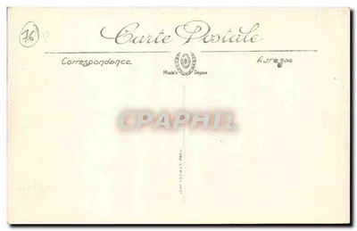 Le Havre - Praça Thiers e Perspectiva da Rue de Normandie Bilhete postal antigo — Verso