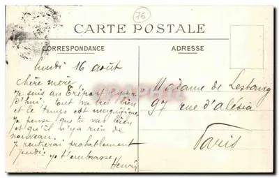 Le Tréport — L'Église et le Port — Éditeur non identifié, n° de série 8 — Rewers