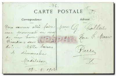 Le Tréport — L'Ingresso del Porto, Vaporetti « Picardie » e « Mouche » — Collezioni ND Fot, n°103 — Verso