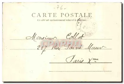 O Porto, Calçadão François I. — Le Tréport — Editor anônimo, número de série não visível — Verso