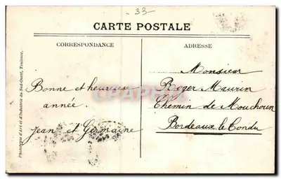 Bordeaux — Jardin Public, Île des Oiseaux — D.D. — Rewers
