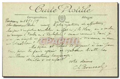 Bordeaux — Il Grande Teatro — LL. n°198 — Verso