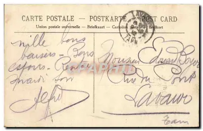 Bordeaux — Fontanna Amédée Larrieu — wyd. L. B. — Rewers