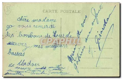Langoiran (Gironde) — Velho Castelo Feudal (séculos XII e XIV) — (10721) — Verso