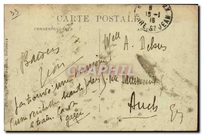 Bordeaux — Most. Ogólny widok — C.B. n°207 — Rewers