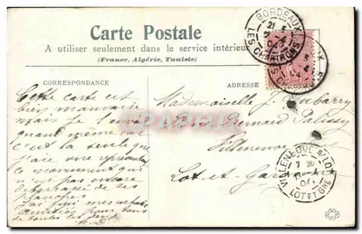 Bordeaux — Pomnik Gambetta — Wydawca nieznany, numer serii nieczytelny — Rewers