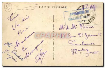 Cazaux-Lac (Gironde) — Szkoła Strzelania Lotniczego - Lądowisko Terenowe M.D. — Fototypia Marcel Litzbop, Cazaux-Lac — Rewers