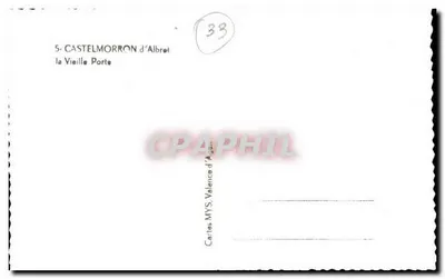 Castelmoron-d'Albret — A Velha Porta — Cartas MYS, Valence d’Agen, n°39 — Verso