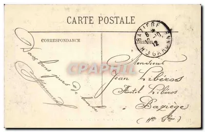 Bordeaux — Statua Gambetta i Aleje Tourny — LL. n°144 — Rewers