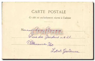 Bazas — Główny portyk katedry św. Jana — Henry Guillier, 31, 42 bd. i 44, rue Pounouvo, Libourne — Rewers