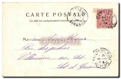 Les Remparts — Porte du Gisquet — Papeterie Sully-Beau — Bazas — Rewers