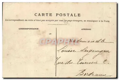 Barsac (Gironde) — Castelo Myrat — Imp. J. Roumaseille, editor Langon — Verso
