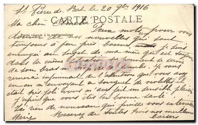 Saint-Pierre-de-Bat — Wnętrze Kościoła — Wydawca nieznany, nr serii 89 — Rewers