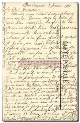 Ruiny Pałacu Gallion (III wiek) — Bordeaux — wydawca L.L. — Rewers