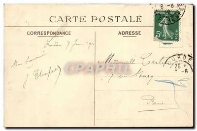 Bordeaux — Cours du Chapeau-Rouge, Prefektura i Teatr — N.L. Bordeaux, n°33 — Rewers