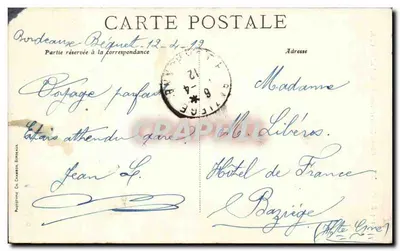 Bordeaux — Gloria-Victis i Wieża Pey-Berland — C. B. — Rewers