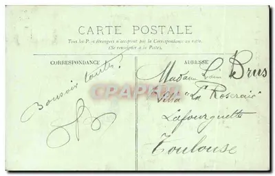 Bordeaux — Le Monument de Gambetta — LL. n°161 — Verso