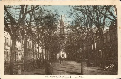 Verdelais (Gironde) — Les Allées — Editor Narbo, n° 132