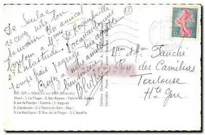 SoulaC — vista panorâmica — Edições Veritable Photo d'Art A. Gide — Verso