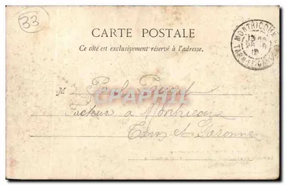 Langoiran, perto de Bordeaux — vista tirada do antigo castelo — Henry Guillier, 44, rue Fonnouve, Libourne — Verso