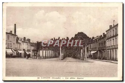 Langon (Gironde) — As Alées Maubec — Edição A. Gandreau