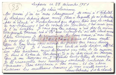 Lesparre - Szpital św. Leonarda - Widok ogólny — Rewers