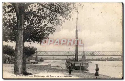 Langoiran, perto de Bordeaux. As margens da Garonne — Editor: P. Fommeire, n° 1271