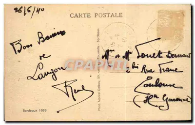 Langon (Gironde) — Os Dois Pontes — Yolled — Verso