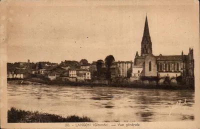 Langon (Gironde) — Vista geral — Editor: J. Poles, n° 30