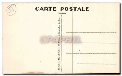 Campus Militar de SOUGE (Gironde) — O Comando no Pavilhão Mangin — M. D. — Verso