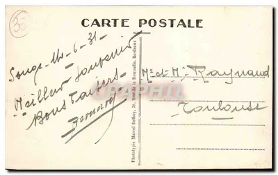 Einige Panzer vor dem Abmarsch zu den Manövern — Militärlager SOUGE (Gironde) — M.D. — Nr. 43 — Rückseite
